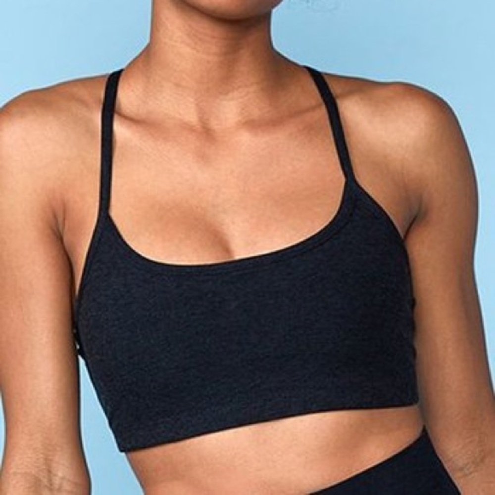 NWT Beyond Yoga Black Slim Racerback Bra